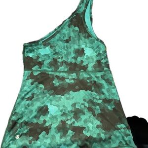 lululemon athletica Green Camo Tank Top